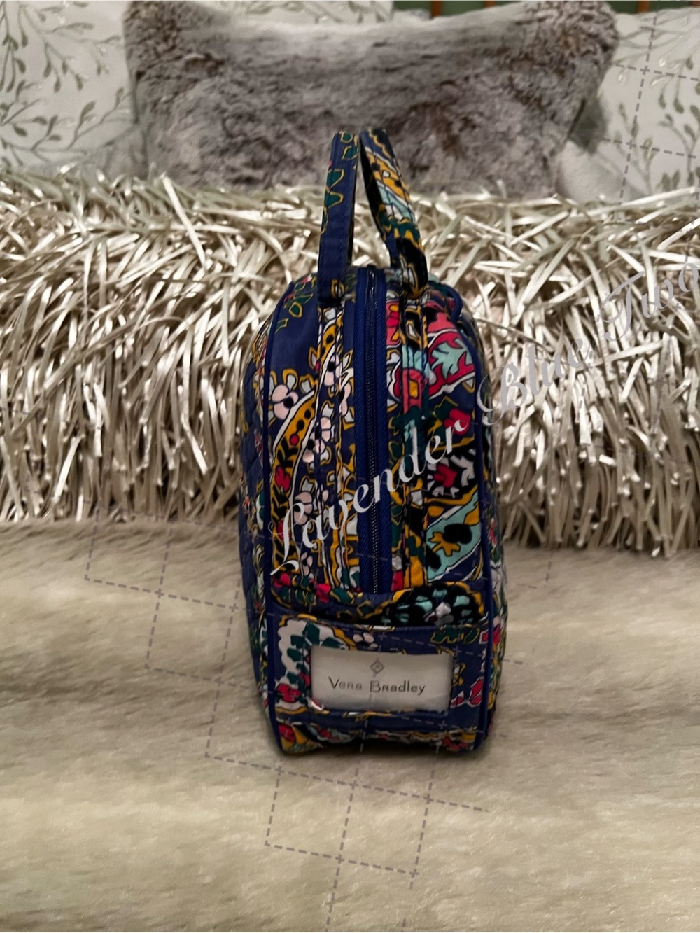 VERA BRADLEY Romantic Paisley 2018 Insulated Lunch Bunch Bag Pink Floral Purple - Picture 3 of 15